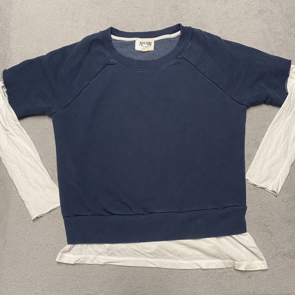 Nation Ltd Top Small Layered Crewneck Capsule Cut Off
